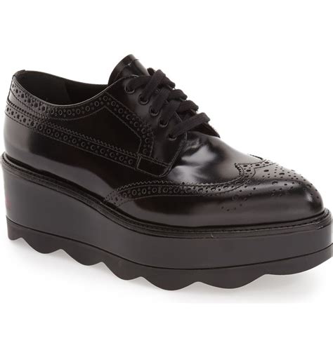 prada oxford platform shoes|lace Oxford shoes for women.